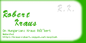 robert kraus business card